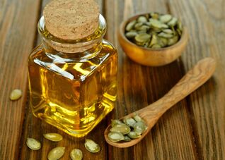 Pumpkin seed oil for douches