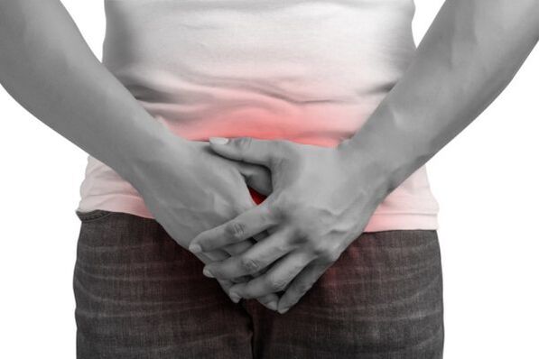 pain in a man with prostatitis